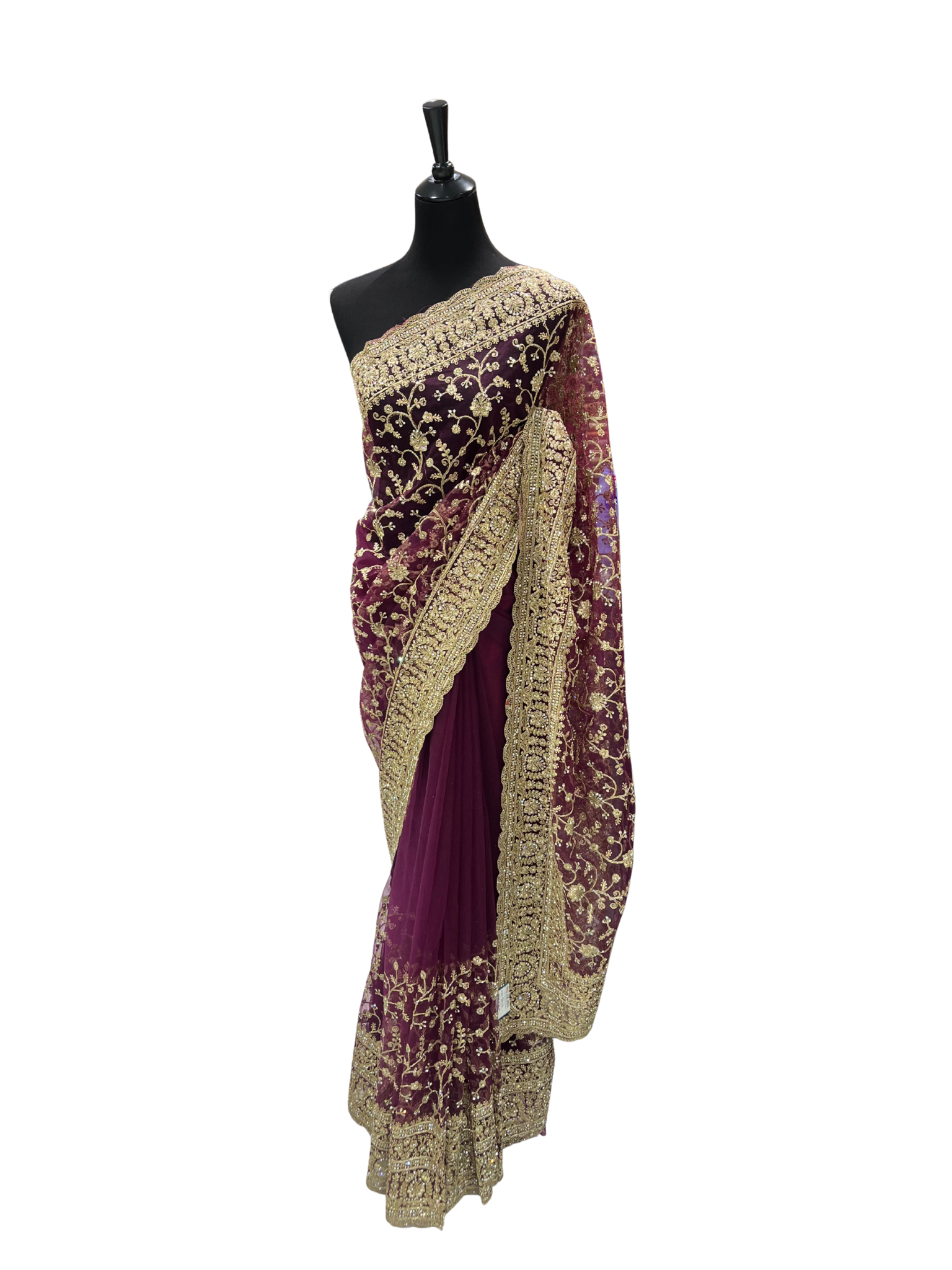 Loja Designer Net Saree - Vanavil