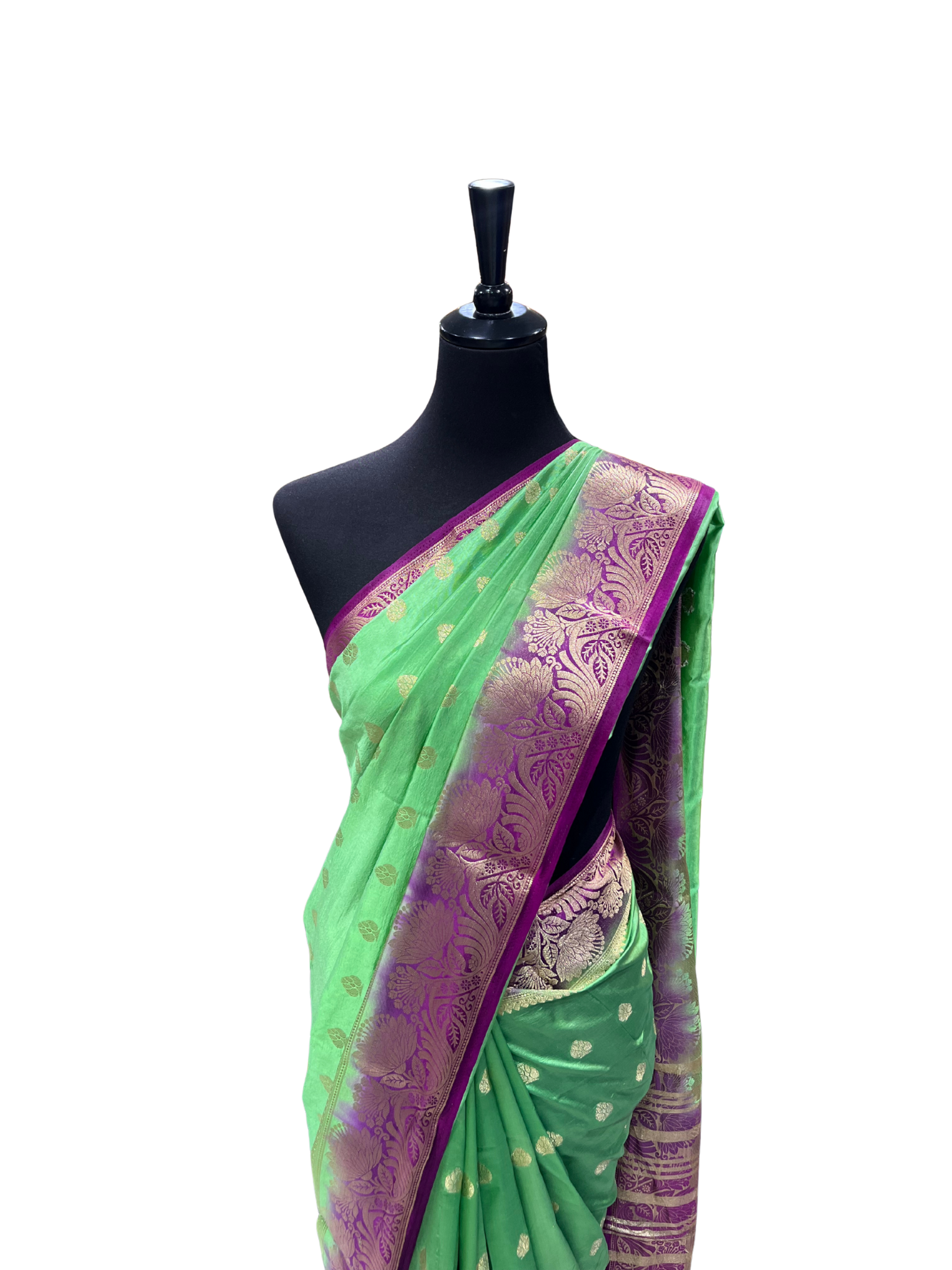 Double Color Pattu/Silk Saree - Vanavil