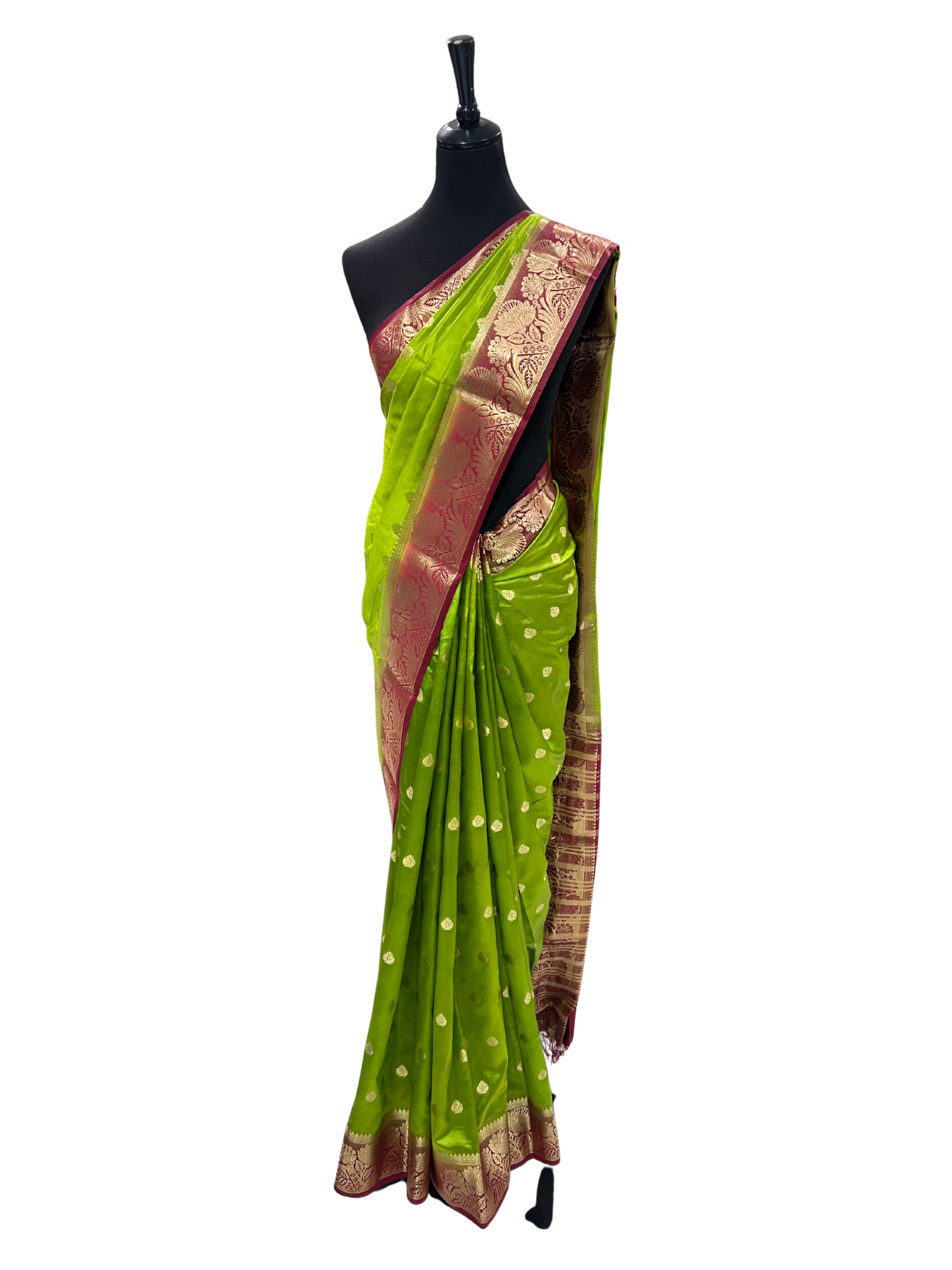 Double Color Pattu/Silk Saree - Vanavil