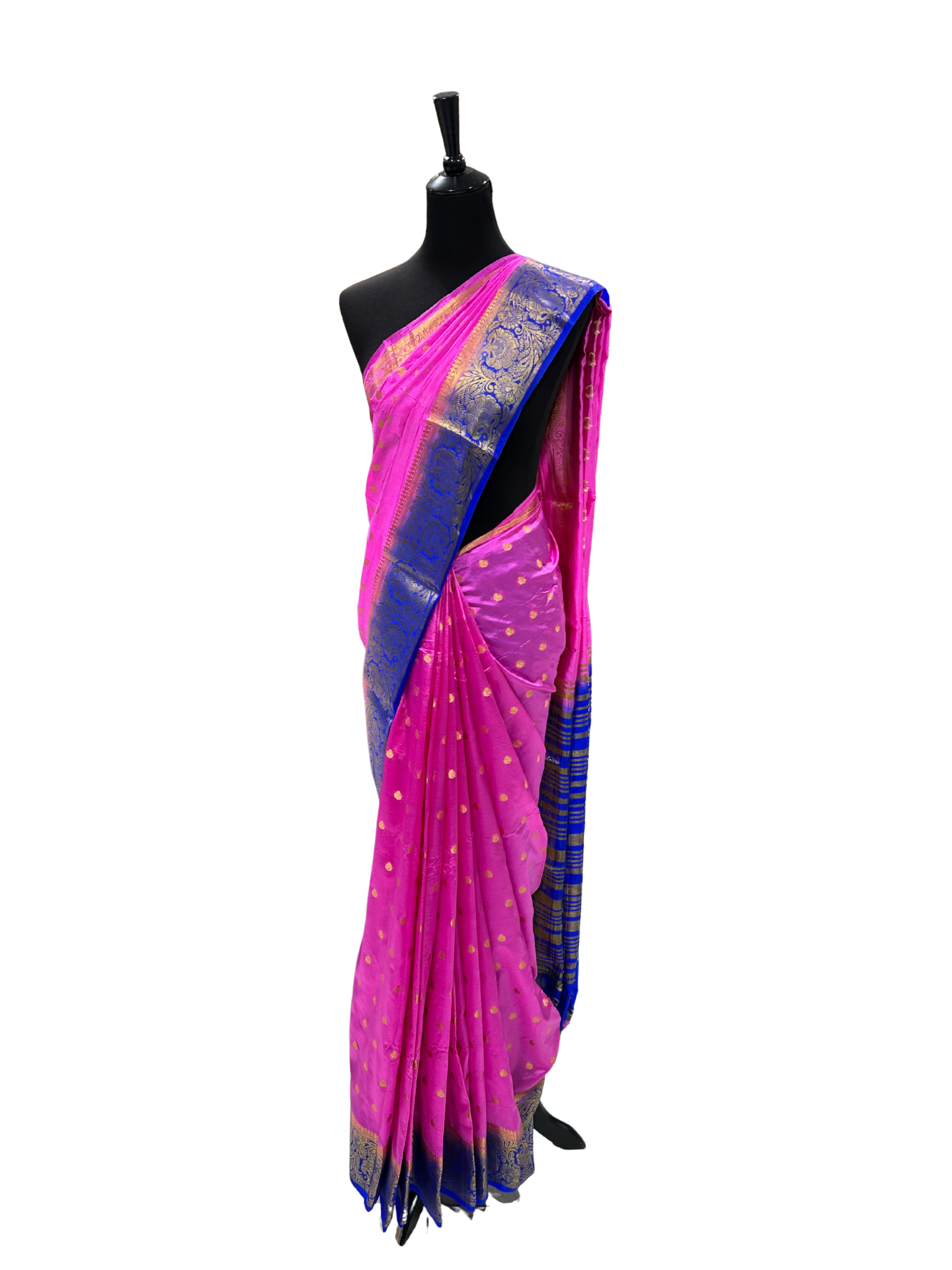 Double Color Pattu/Silk Saree - Vanavil