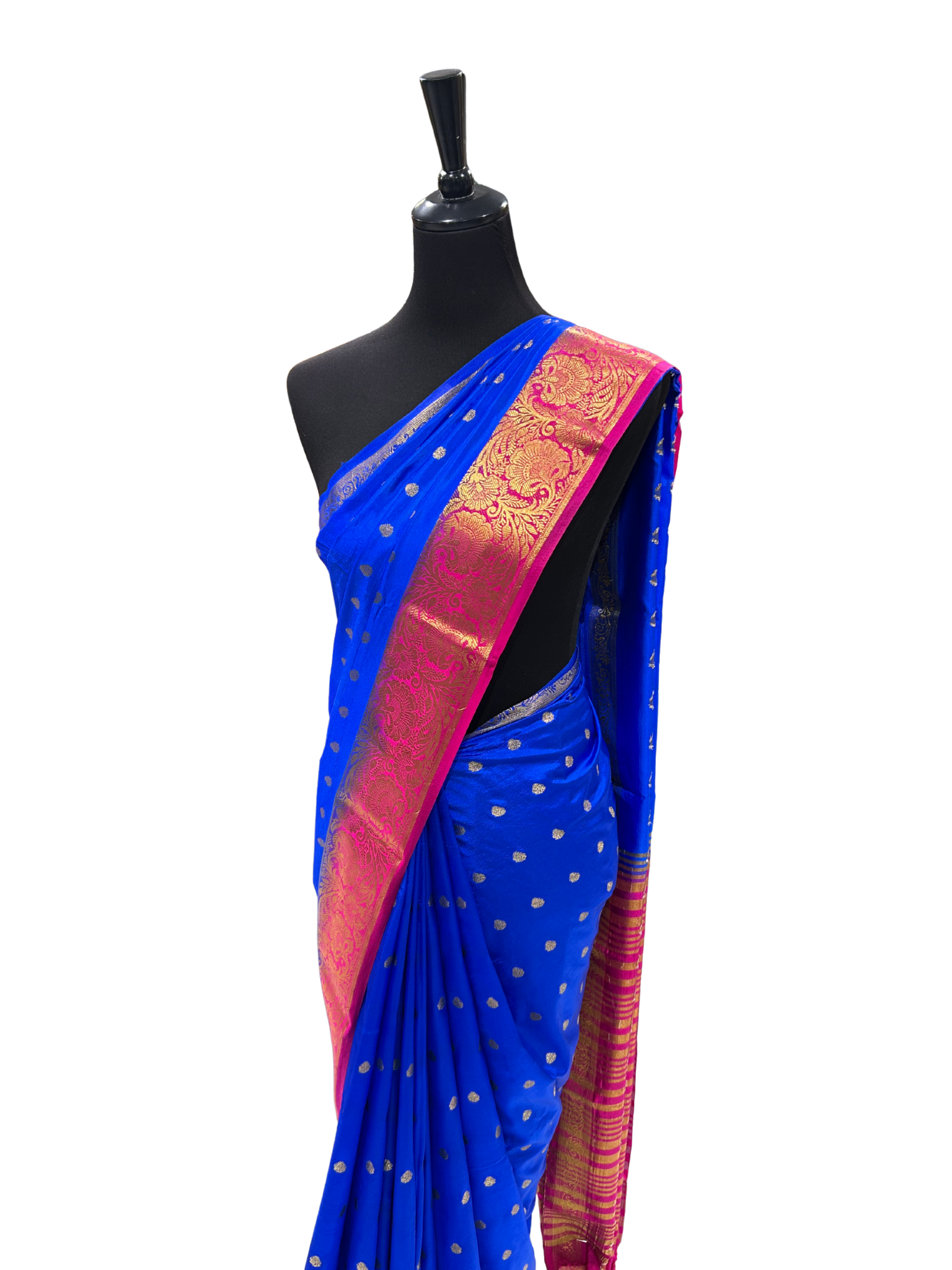 Double Color Pattu/Silk Saree - Vanavil