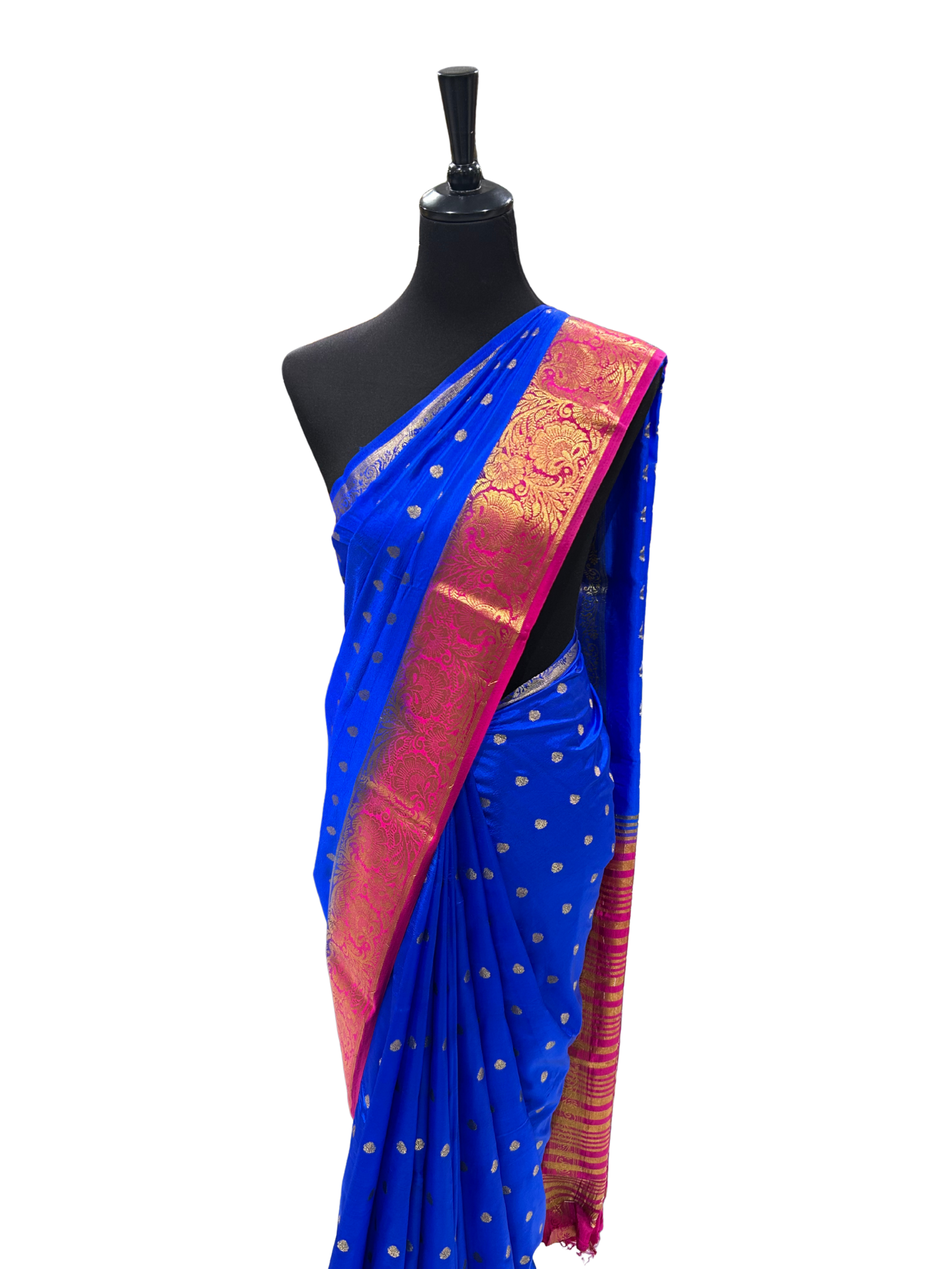 Double Color Pattu/Silk Saree - Vanavil