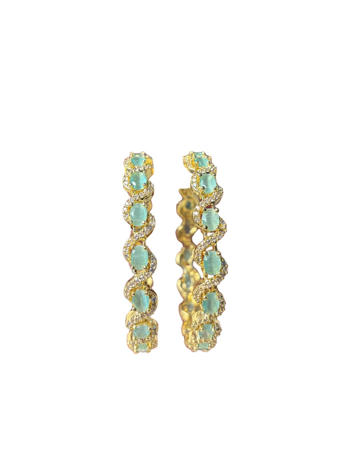 Emerald Wave Bracelets - VANAVIL