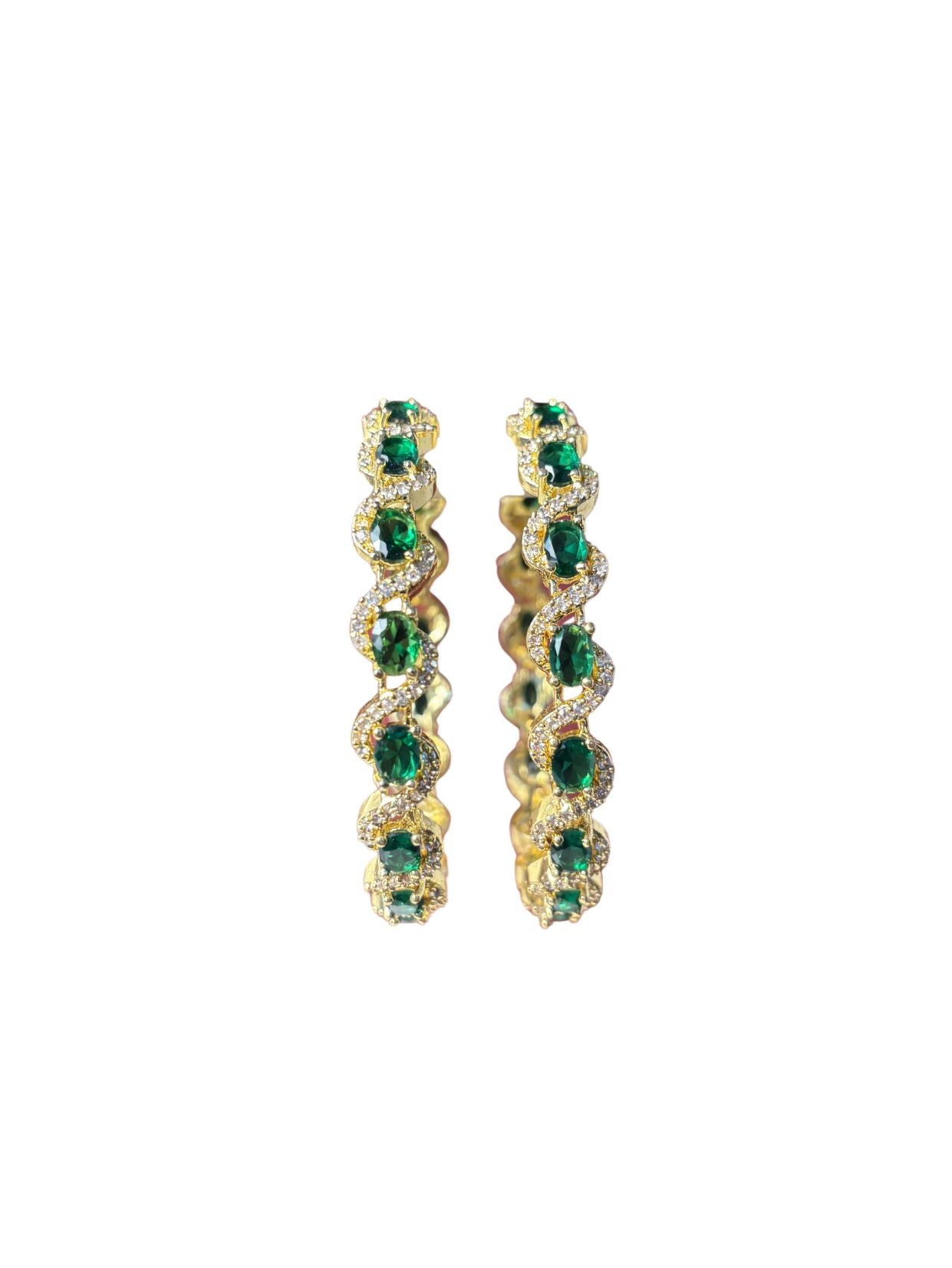Emerald Wave Bracelets - VANAVIL