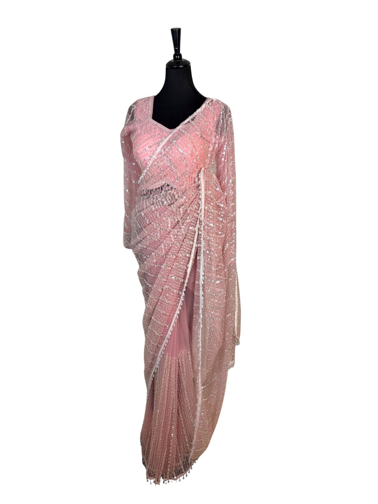 Inara Net Saree- Vanavil
