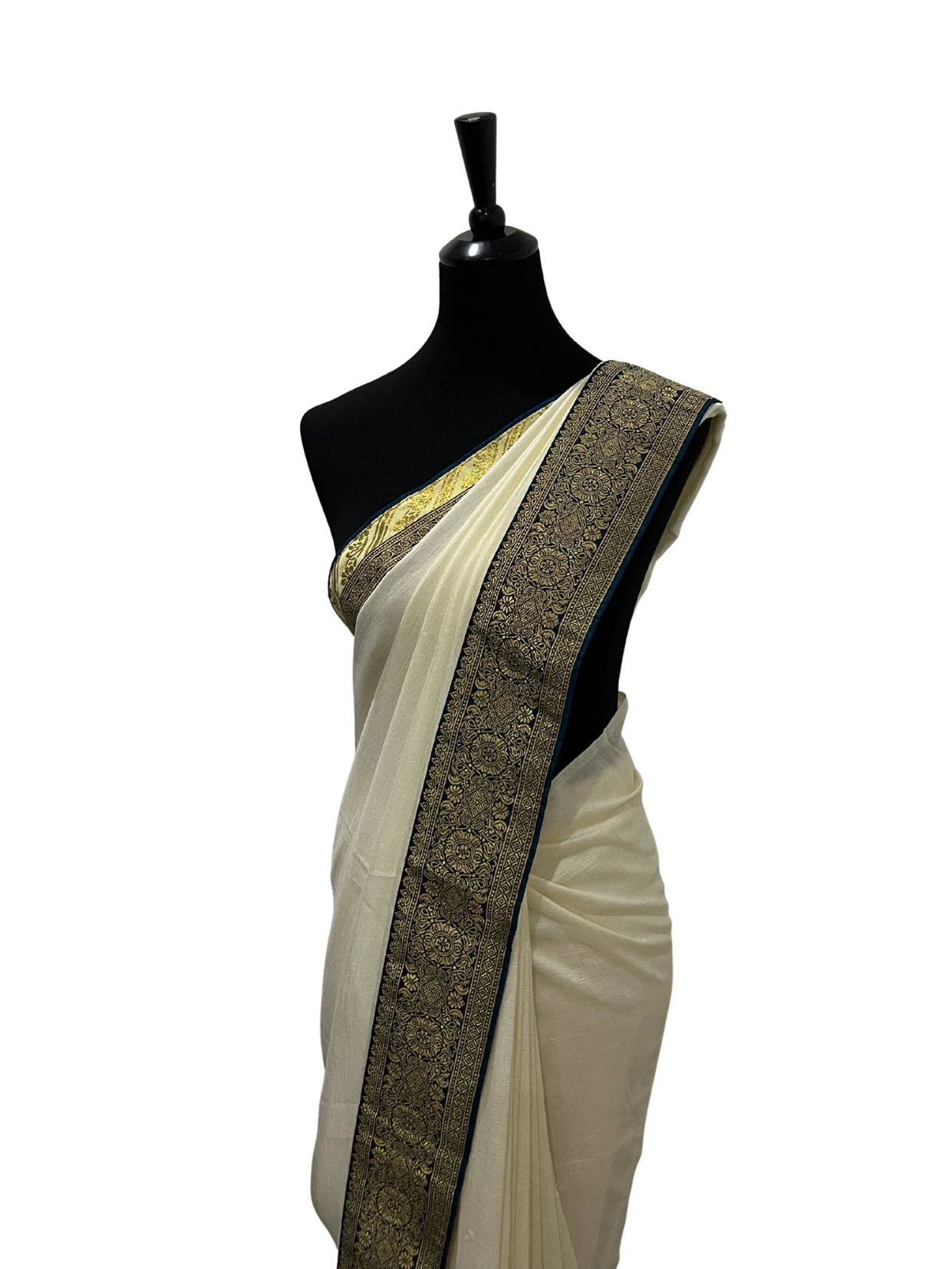 Saree with border - Vanavil Textile