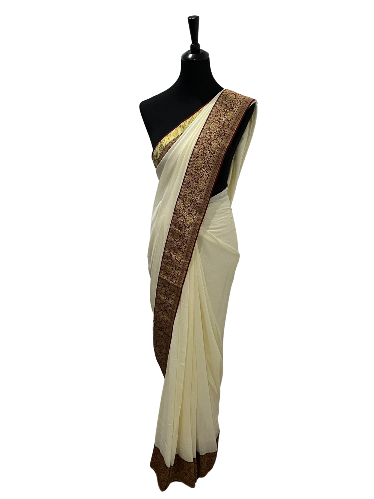 Saree with border - Vanavil Textile
