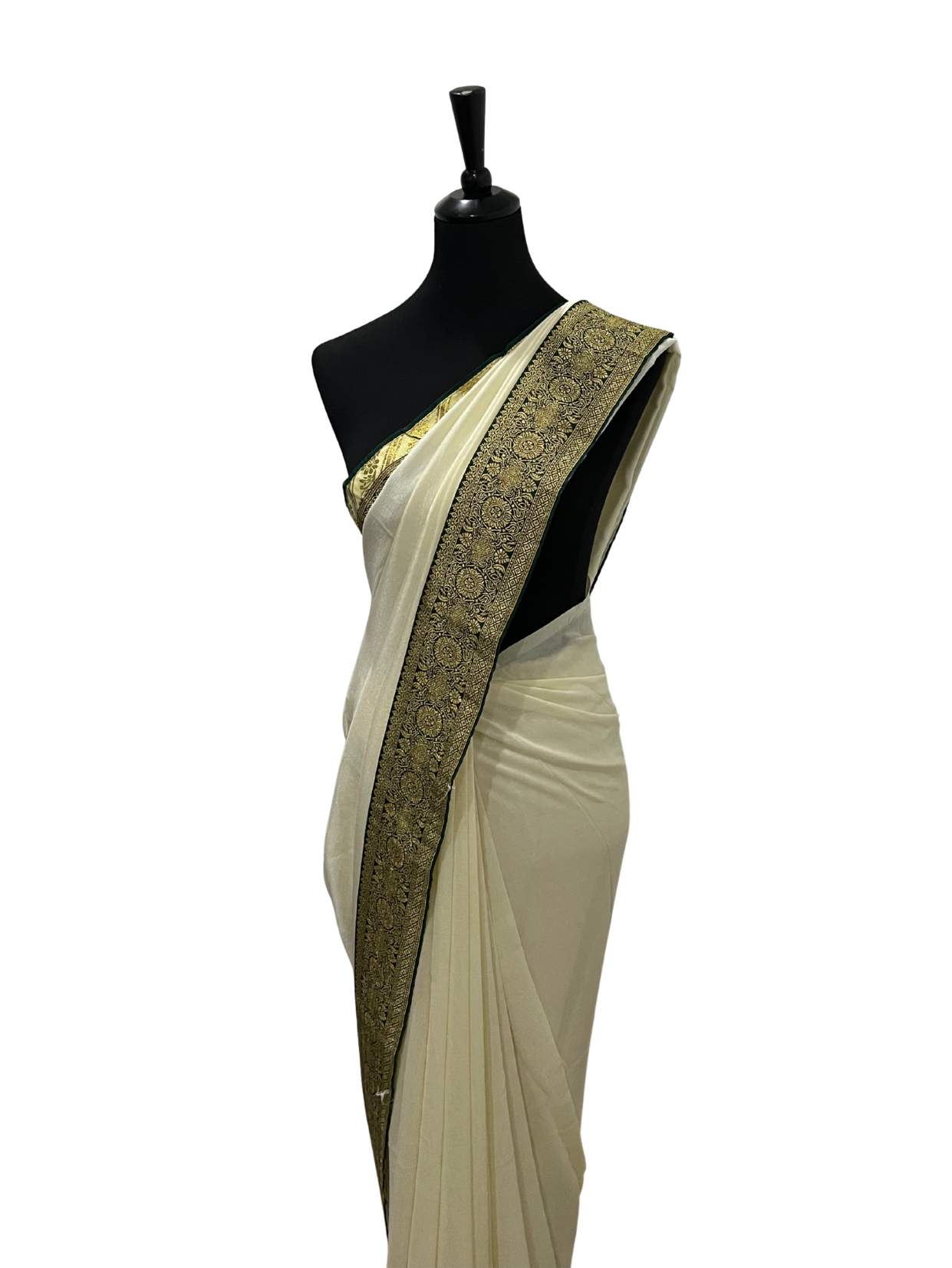Saree with border - Vanavil Textile