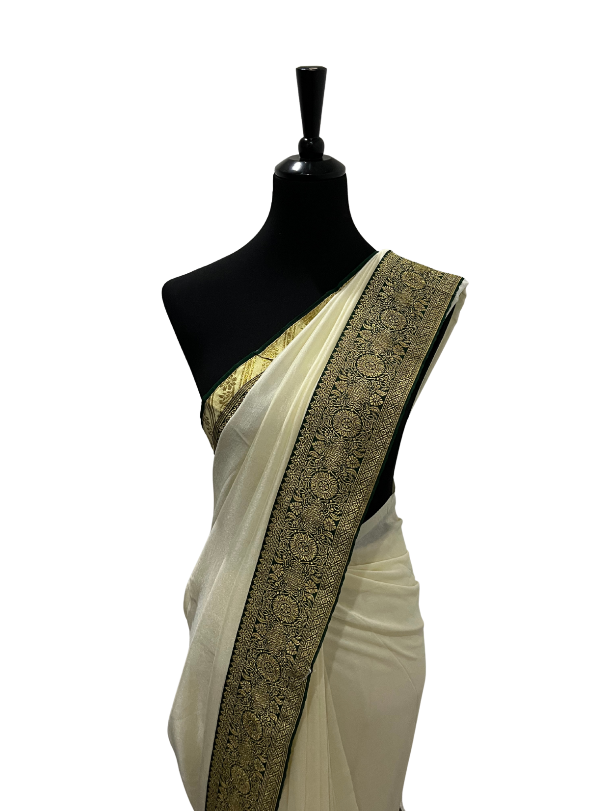 Saree with border - Vanavil Textile