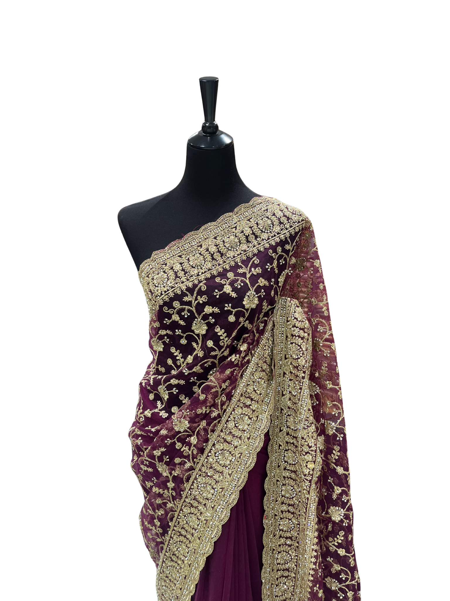 Loja Designer Net Saree - Vanavil