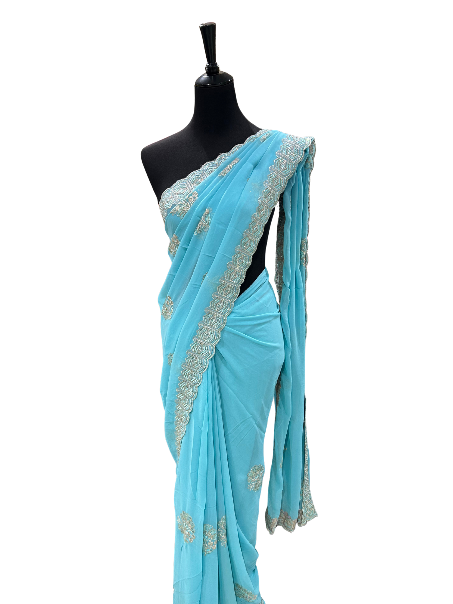Anaya Gorgette Saree - Vanavil