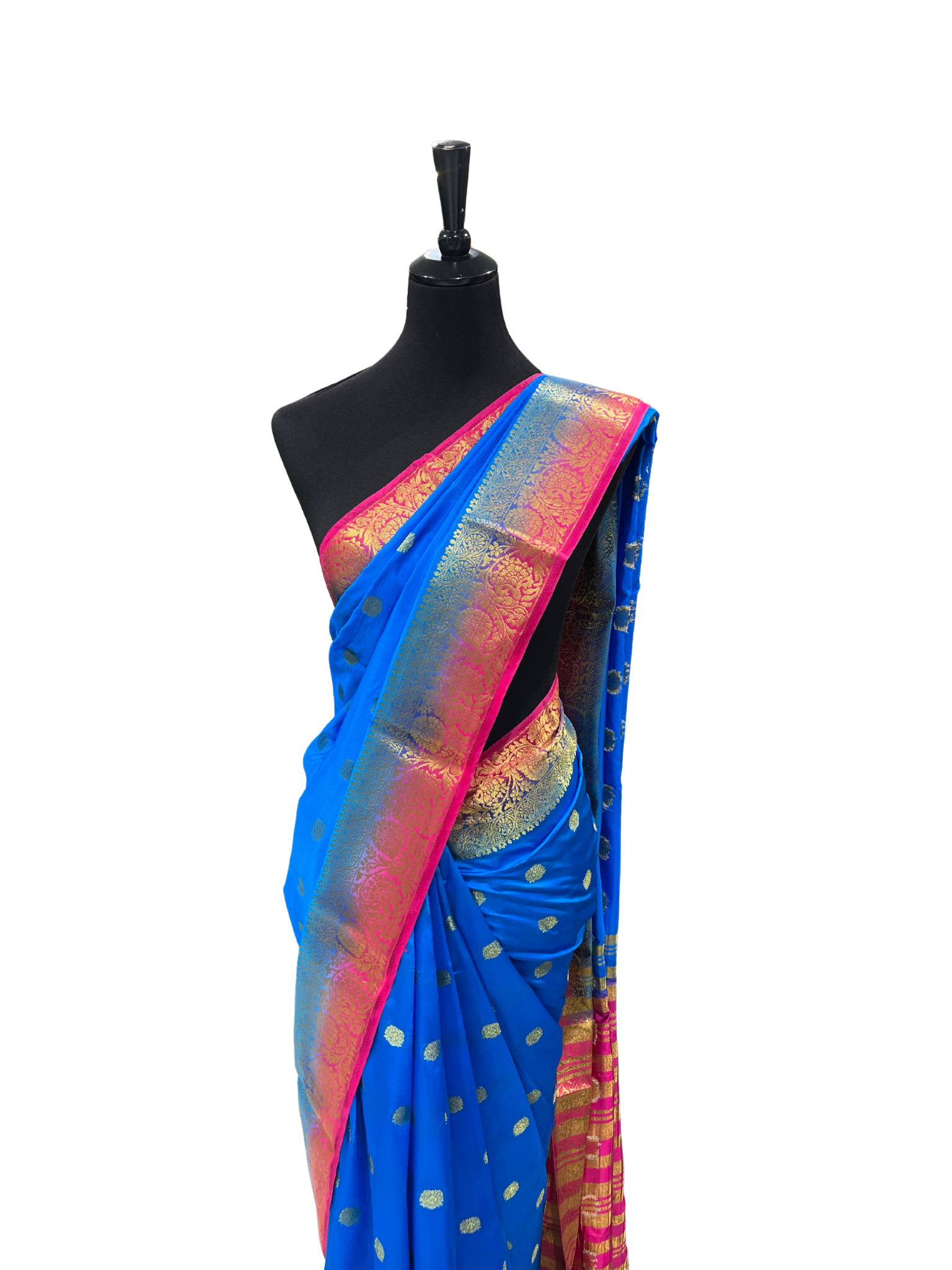 Double Color Pattu/Silk Saree - Vanavil