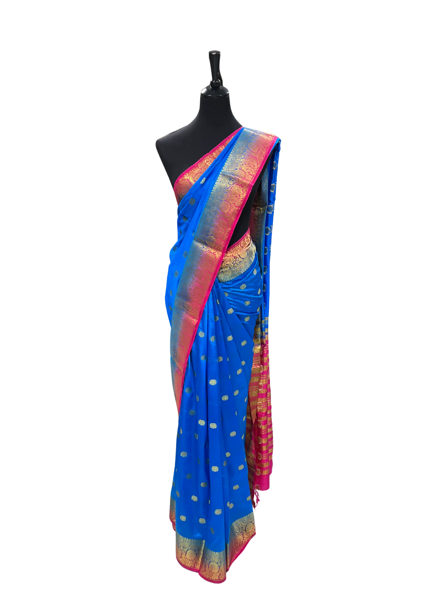 Double Color Pattu/Silk Saree - Vanavil