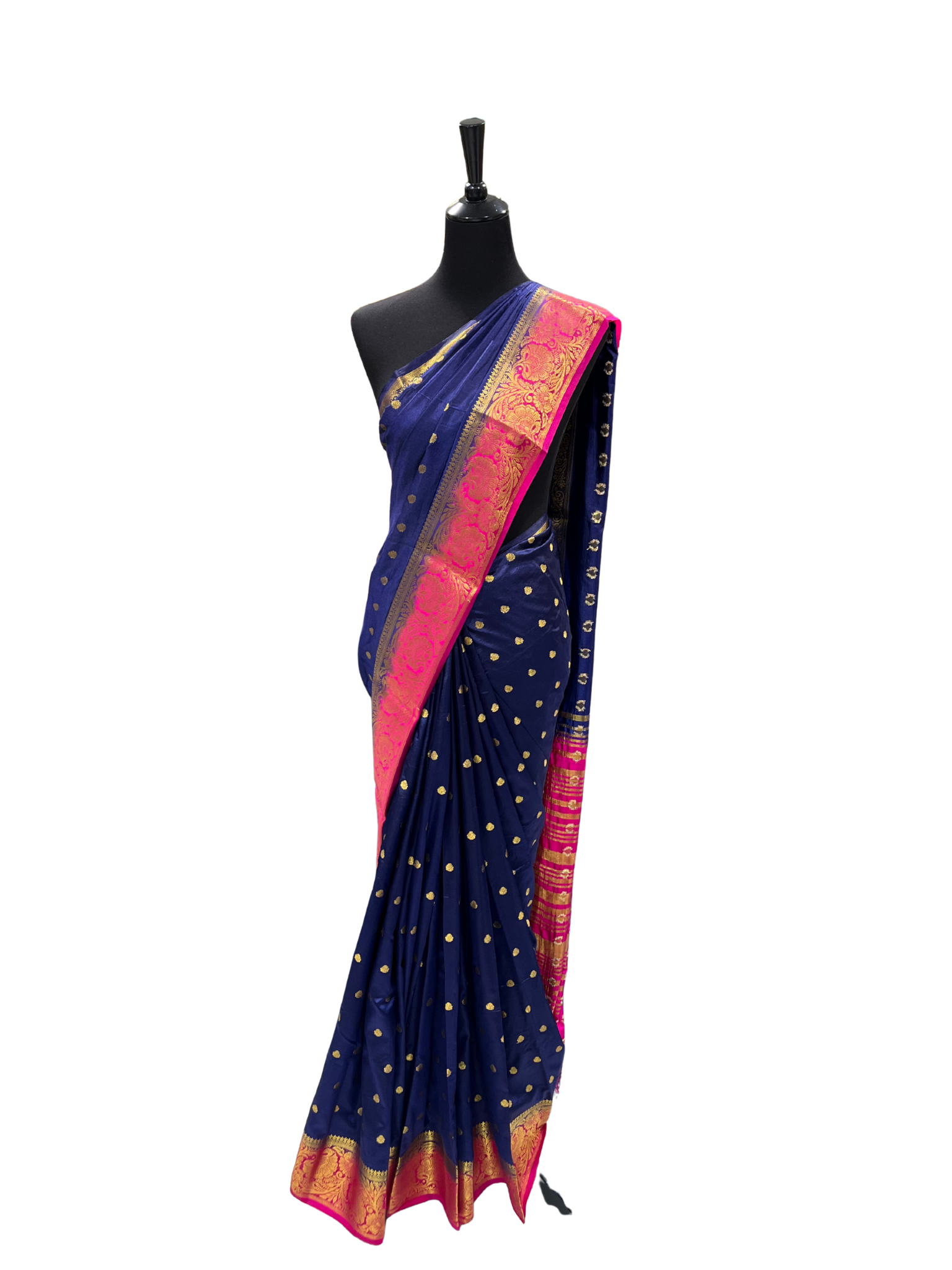 Double Color Pattu/Silk Saree - Vanavil
