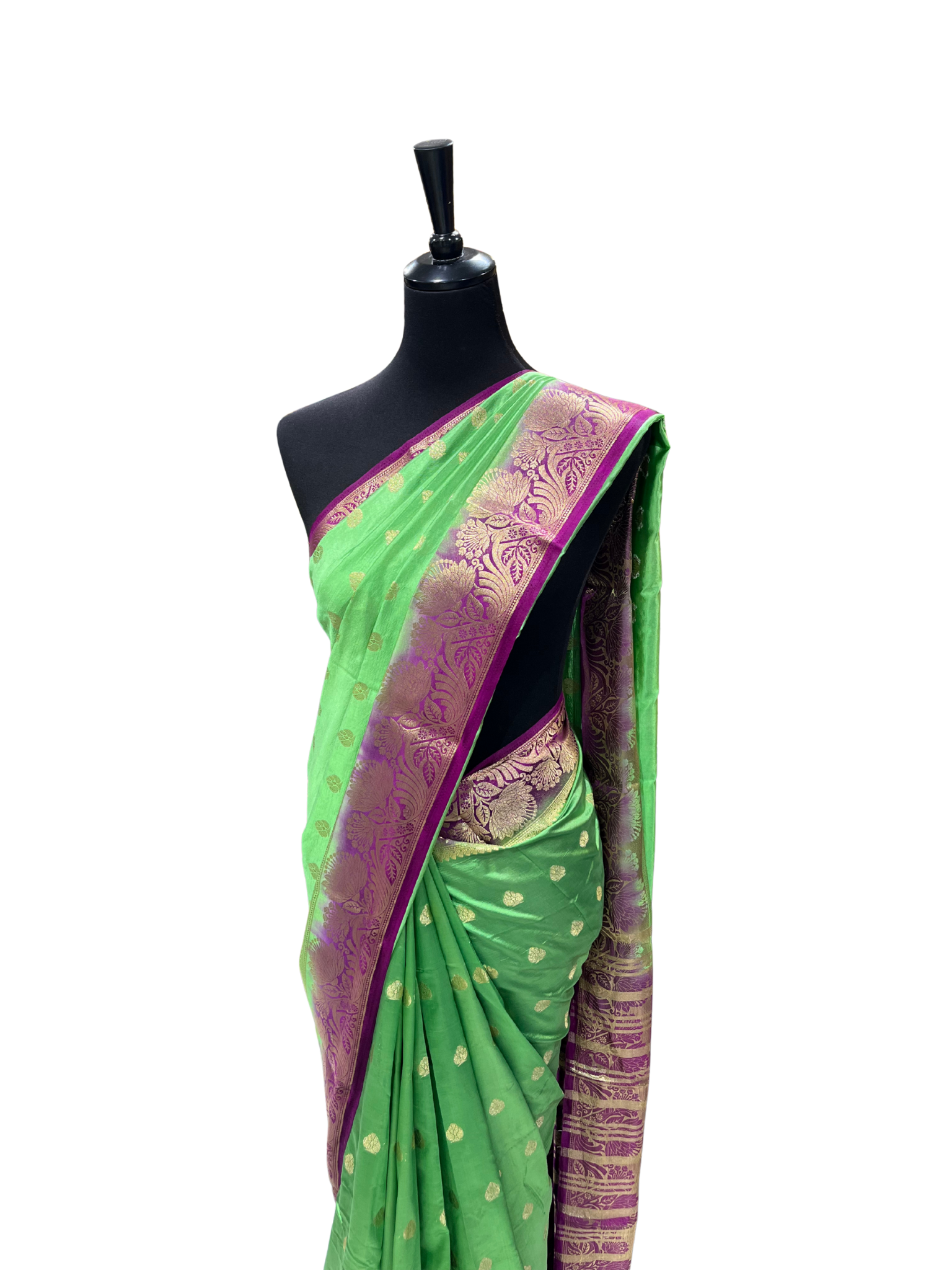 Double Color Pattu/Silk Saree - Vanavil