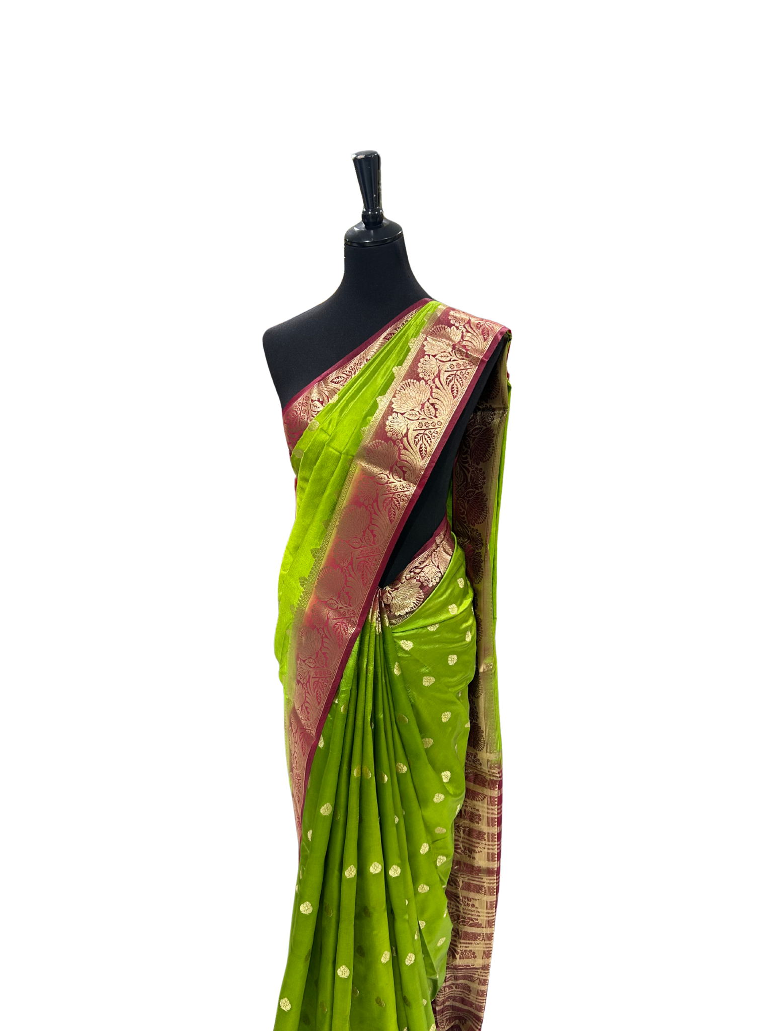 Double Color Pattu/Silk Saree - Vanavil