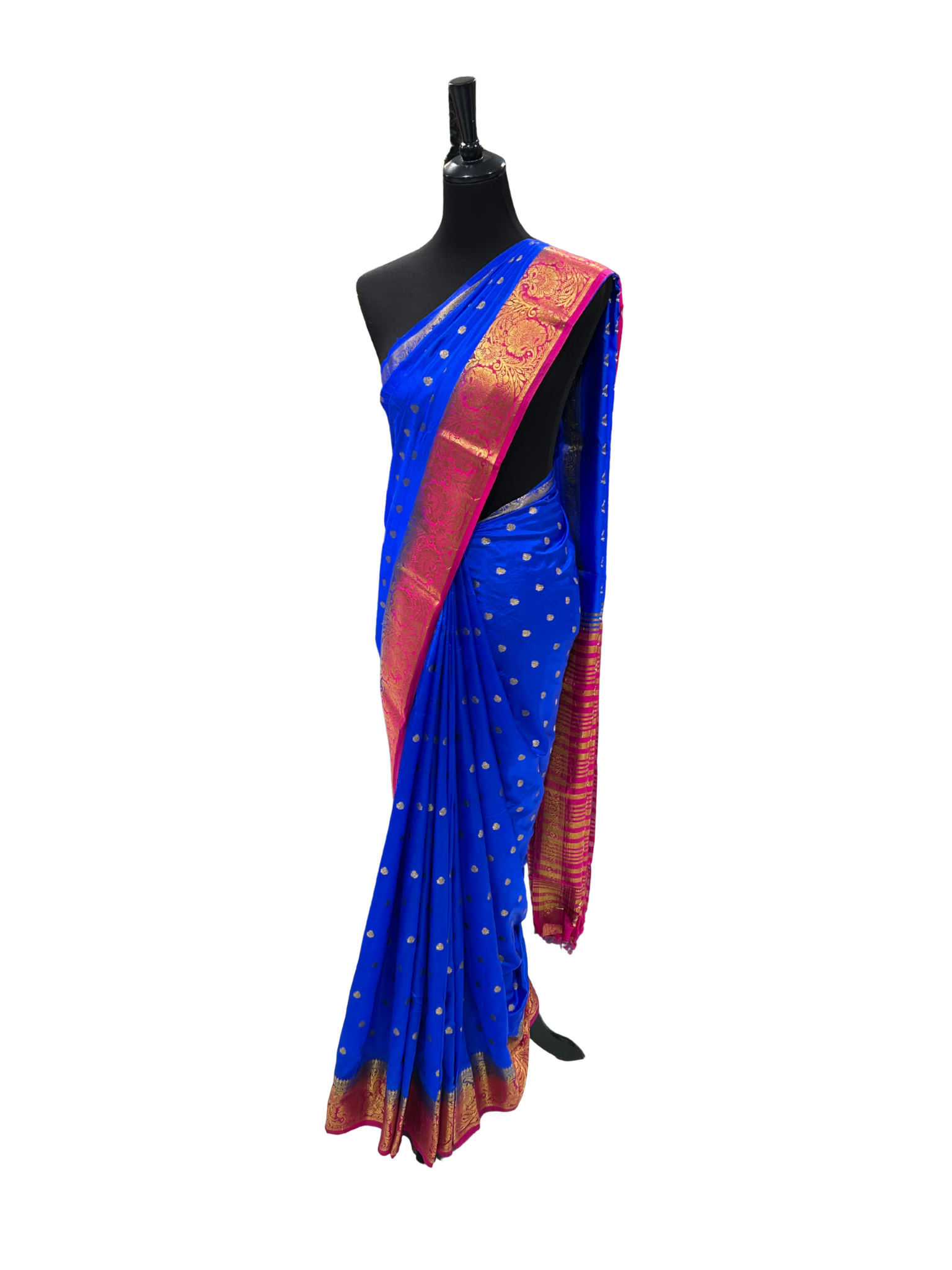 Double Color Pattu/Silk Saree - Vanavil